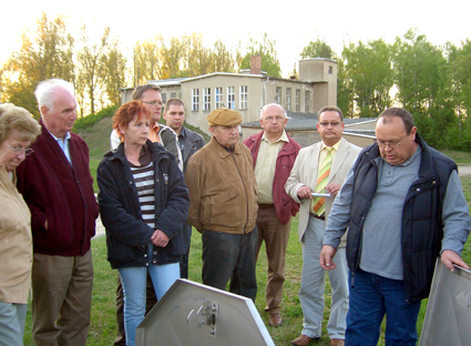 Mitglieder der CDU-Herzberg bei der Besichtigung des Wasserwerkes